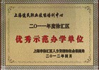 bat365正版唯一官网上海健民职业技能培训中心荣获徐汇区2011年度优秀示范办学单位